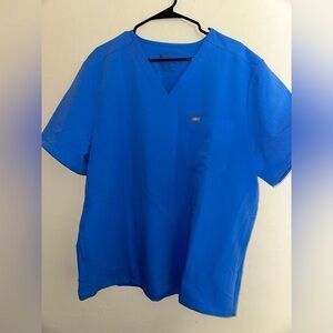 Figs men’s blue Chisec Three-Pocket front pocket scrub top XXL medical uniform